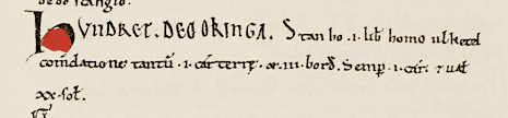 Domesday book entry for Stanhoe